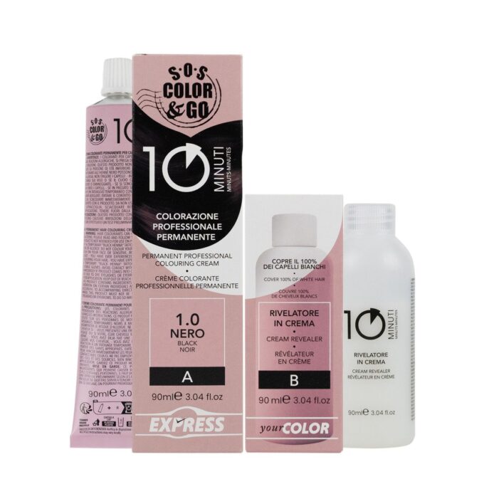 Sos color&go set colorazione professionale – 1.0 nero