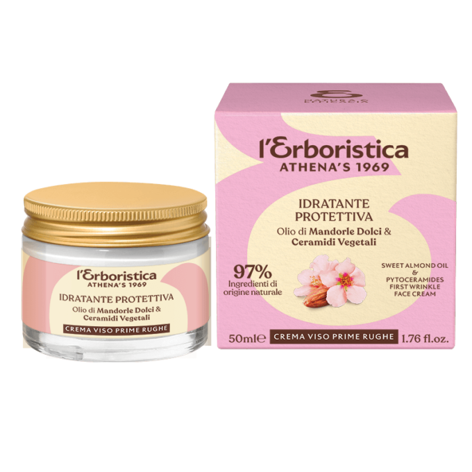 L'erboristica athena's crema viso prime rughe alle mandorle